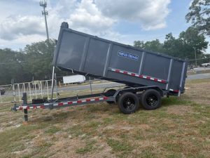Triple Crown 7X16 SD Dump Trailer 14K Gray