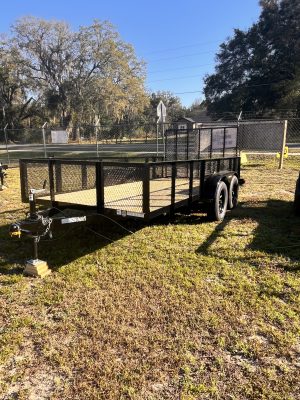Triple Crown Trailers - 6x14 Utility Trailer with 2ft Mesh Sides